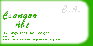 csongor abt business card